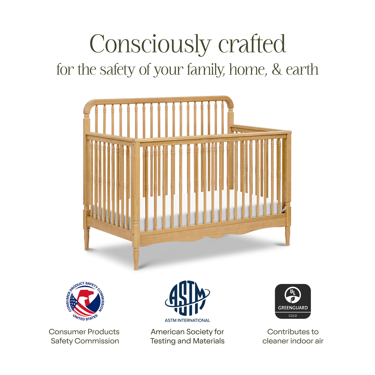 Namesake Liberty 4-in-1 Convertible Spindle Crib