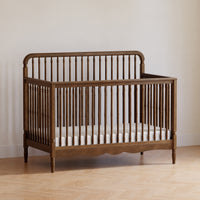 Liberty 4-in-1 Convertible Spindle Crib in Natural Walnut