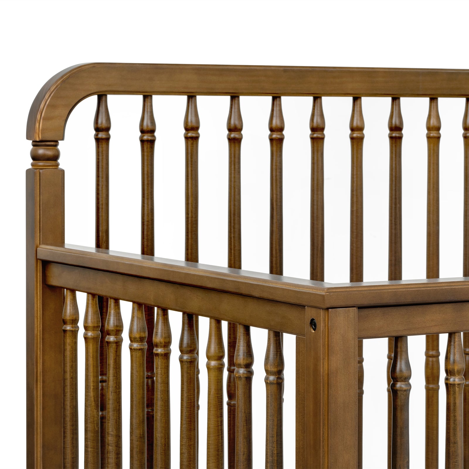 Liberty 4-in-1 Convertible Spindle Crib in Natural Walnut