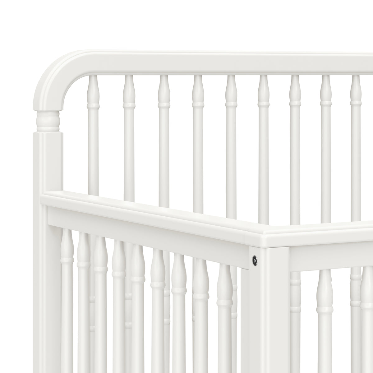 Liberty 4-in-1 Convertible Spindle Crib in Warm White