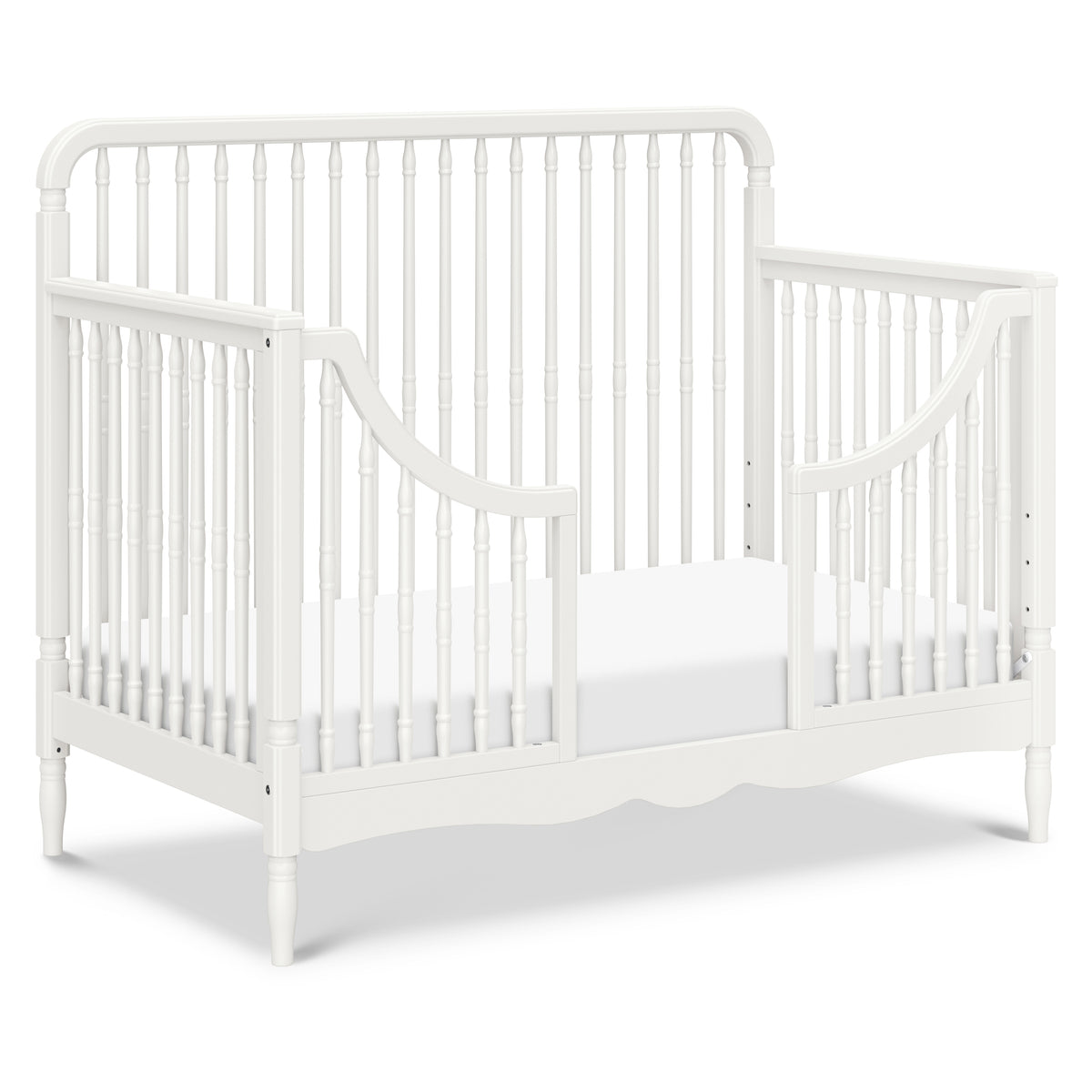 Liberty 4-in-1 Convertible Spindle Crib in Warm White