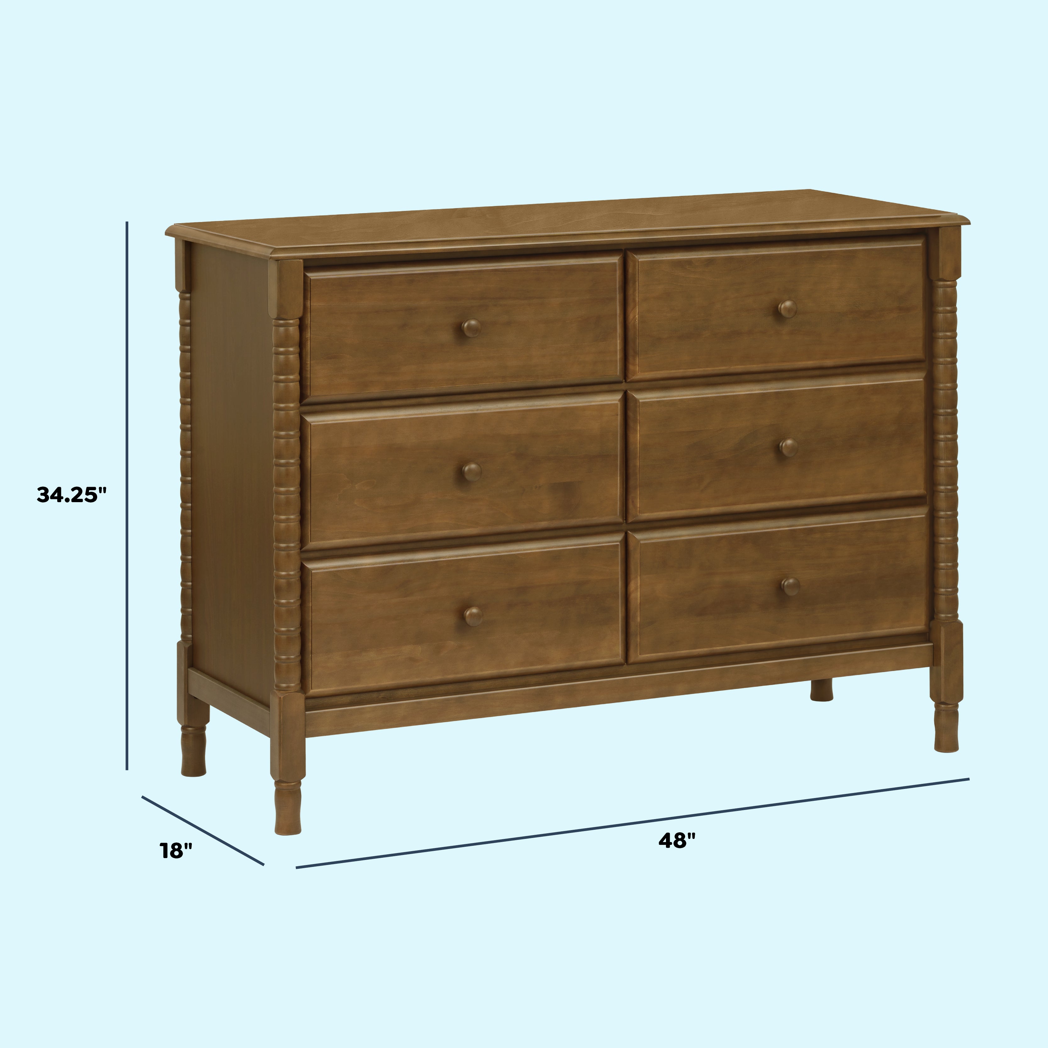 Jenny Lind Spindle 6-Drawer Dresser – Project Nursery