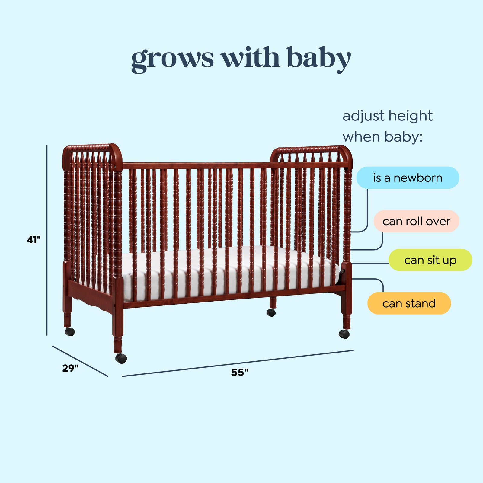 daVinci Jenny Lind 3-in-1 Convertible Crib