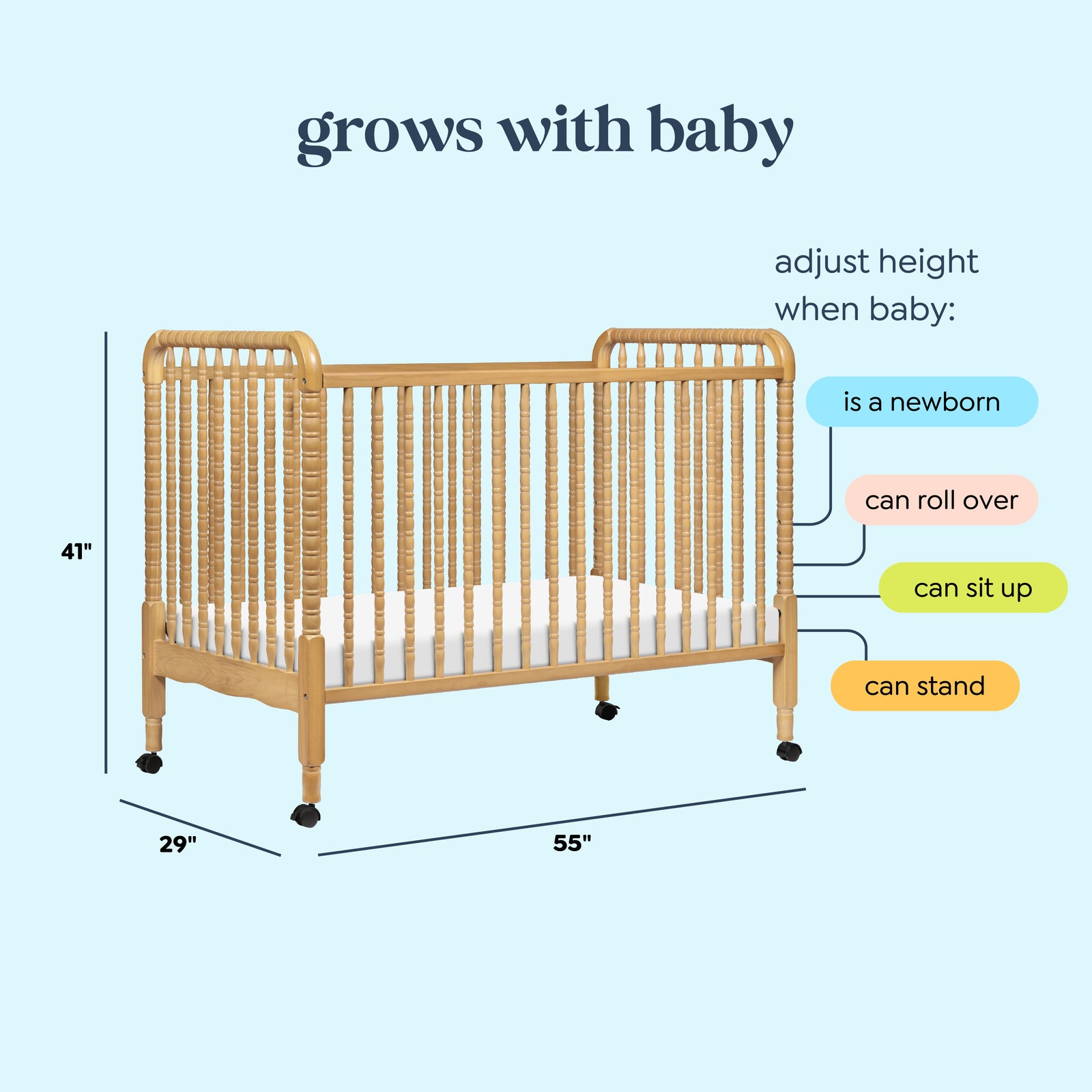 daVinci Jenny Lind 3-in-1 Convertible Crib