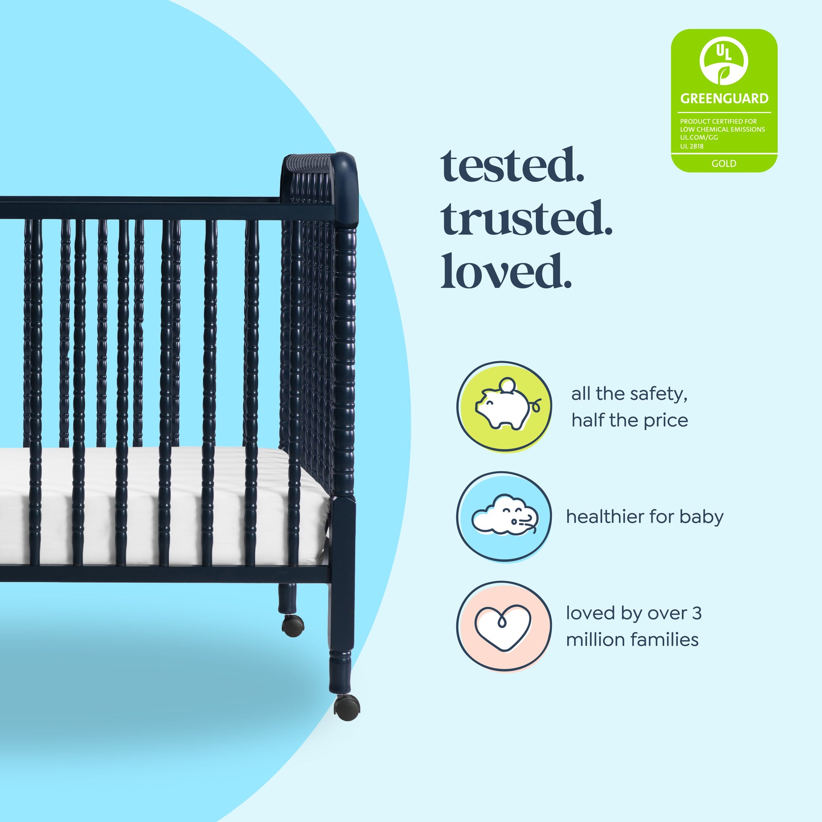 daVinci Jenny Lind 3-in-1 Convertible Crib