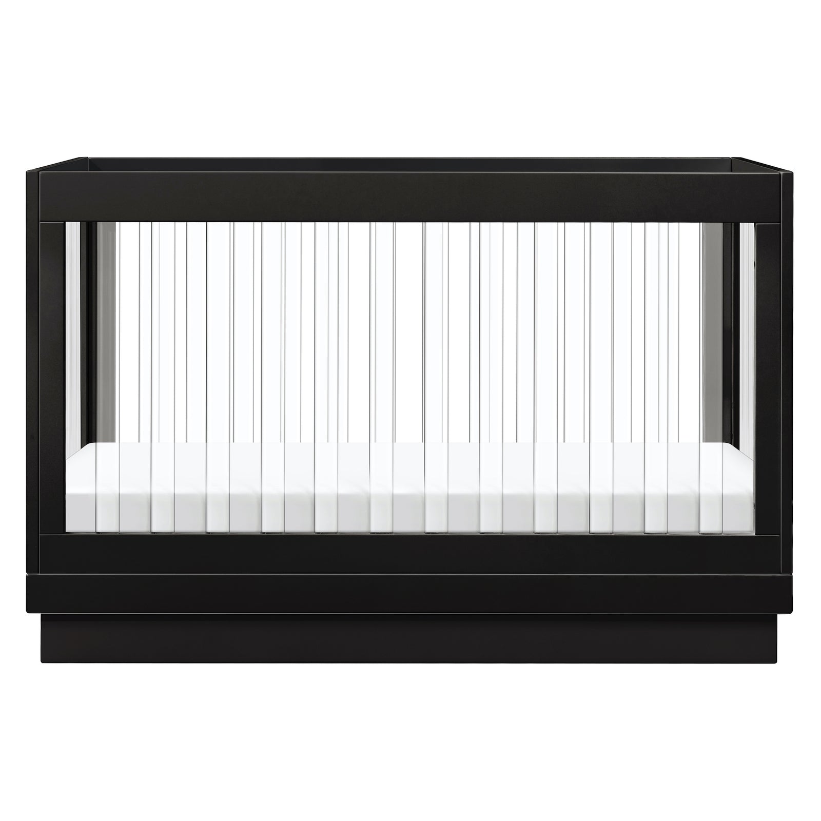 Harlow Acrylic 3-in-1 Convertible Crib with Toddler Bed Conversion Kit