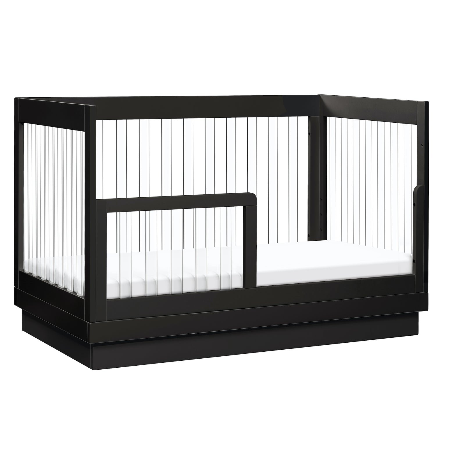 Harlow Acrylic 3-in-1 Convertible Crib with Toddler Bed Conversion Kit