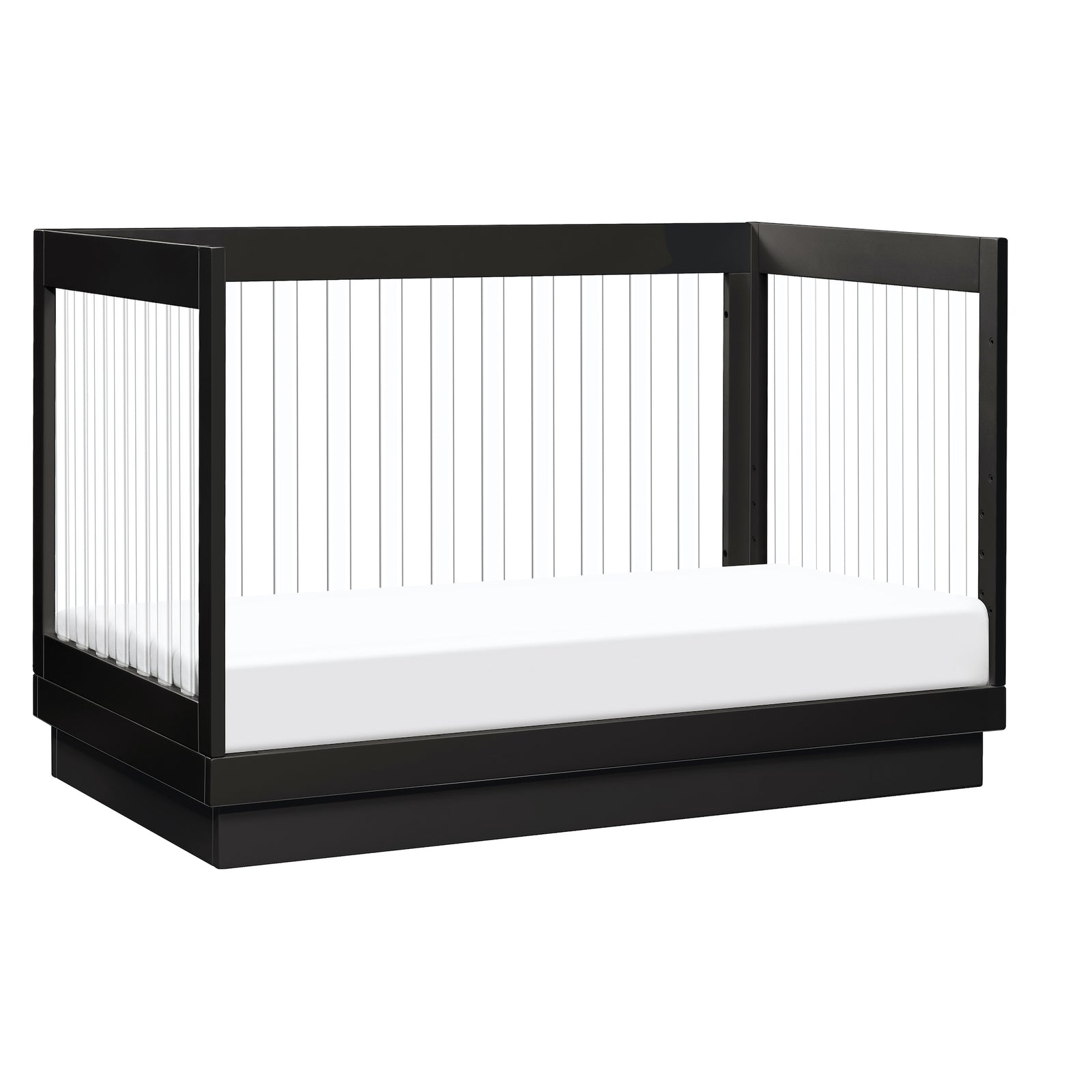 Harlow Acrylic 3-in-1 Convertible Crib with Toddler Bed Conversion Kit