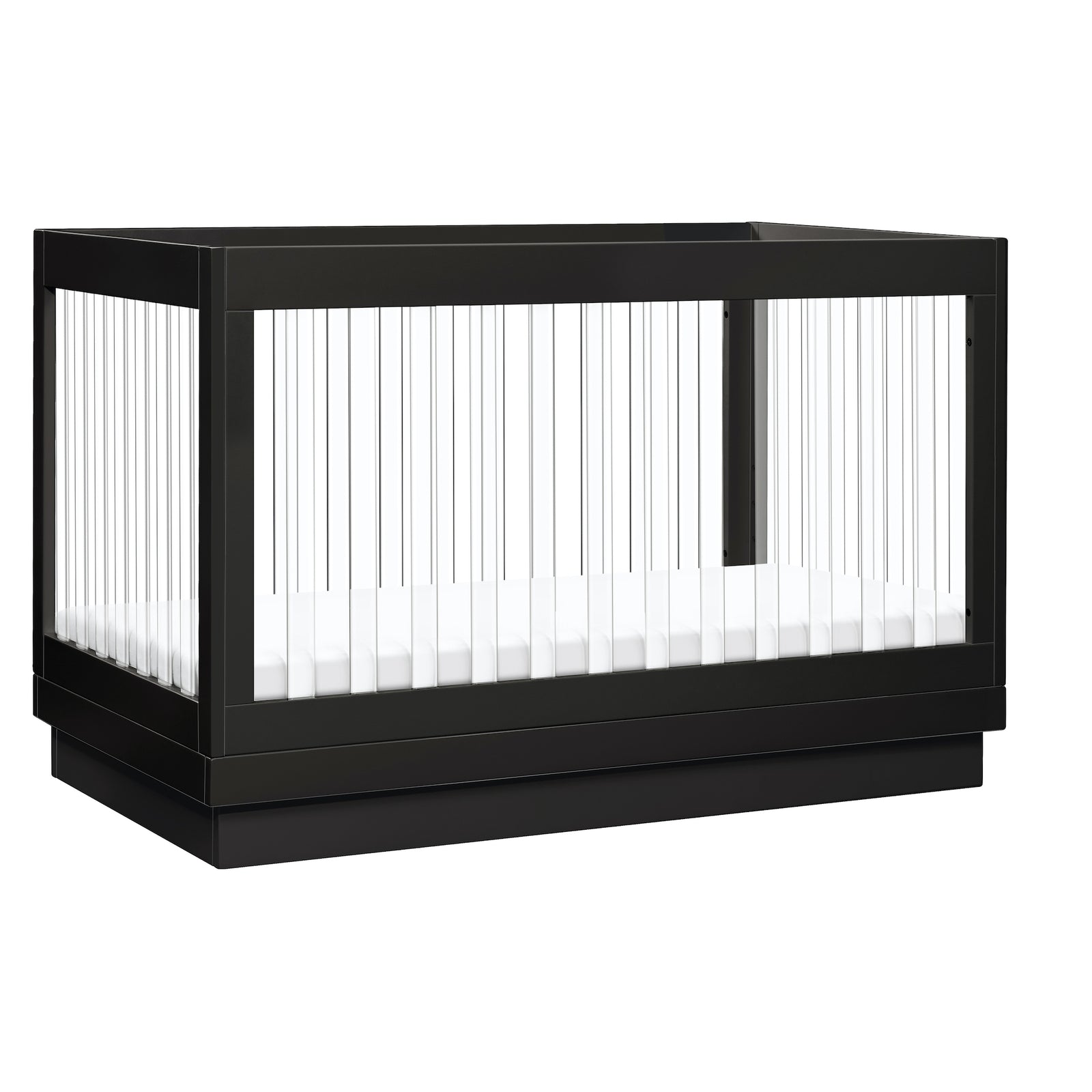 Harlow Acrylic 3-in-1 Convertible Crib with Toddler Bed Conversion Kit