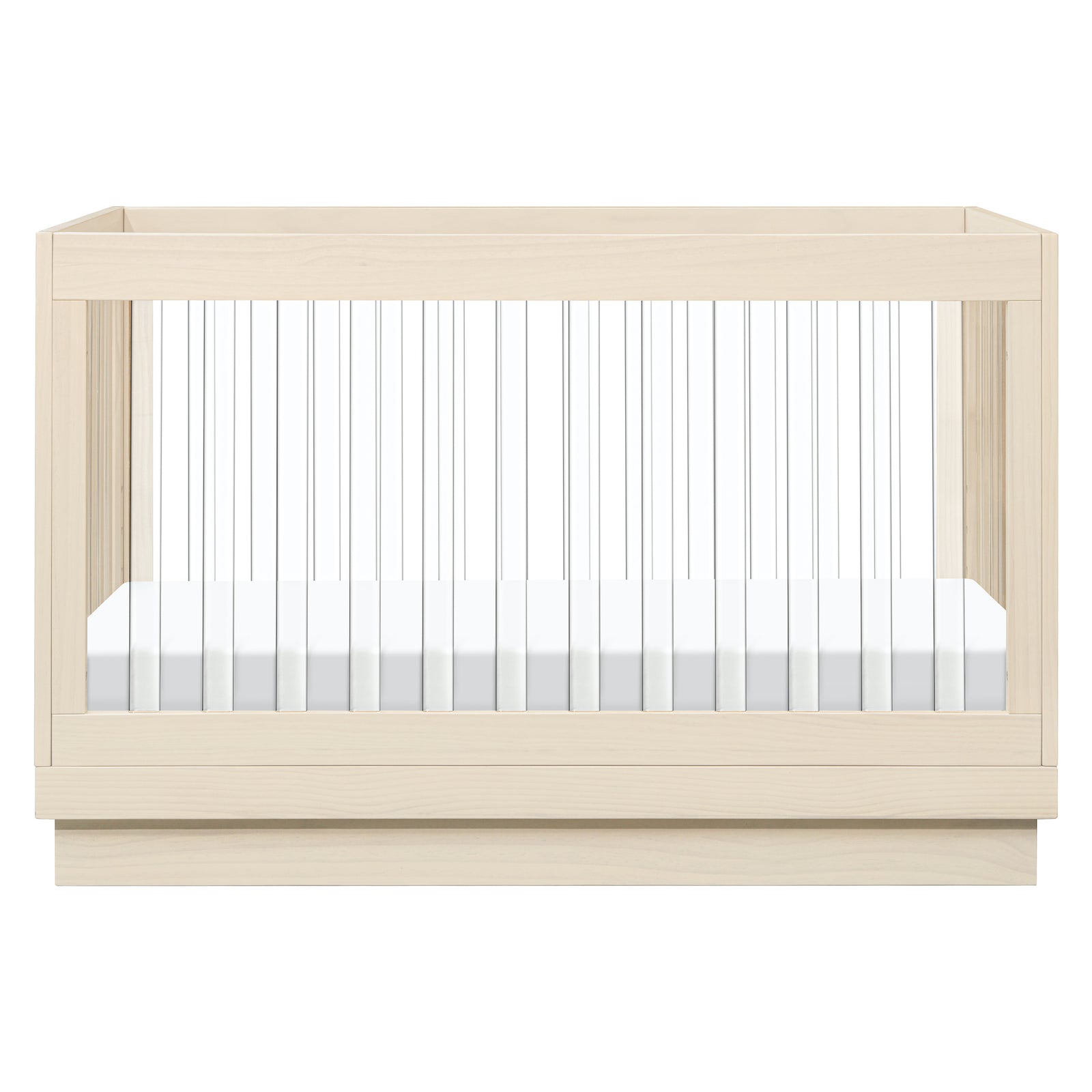 Harlow Acrylic 3-in-1 Convertible Crib with Toddler Bed Conversion Kit