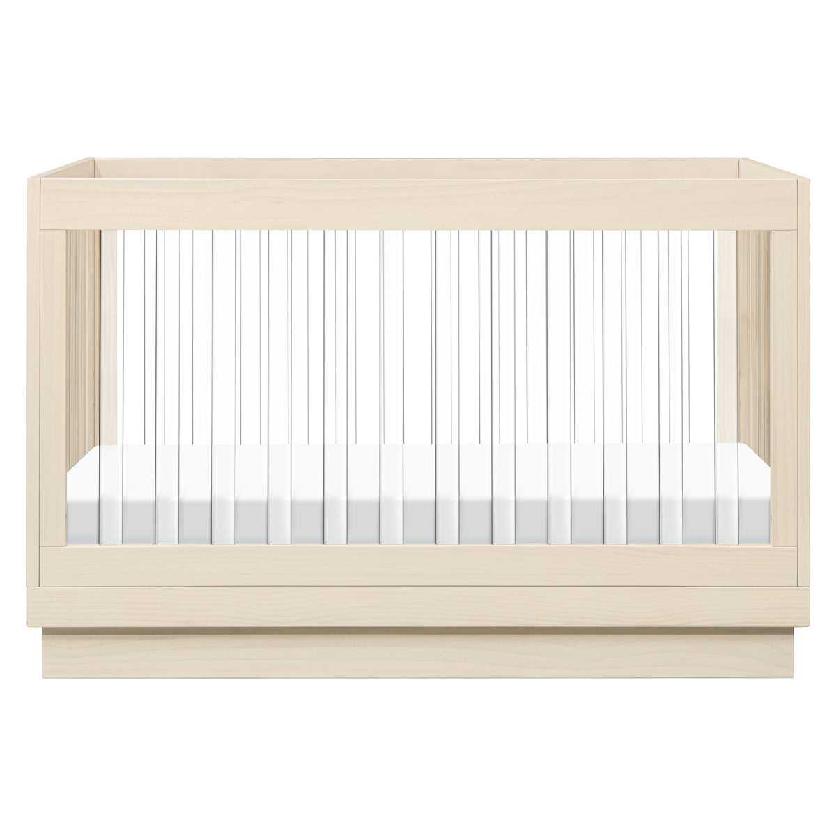 Harlow Acrylic 3-in-1 Convertible Crib with Toddler Bed Conversion Kit