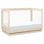 Harlow Acrylic 3-in-1 Convertible Crib with Toddler Bed Conversion Kit - Washed Natural/Acrylic