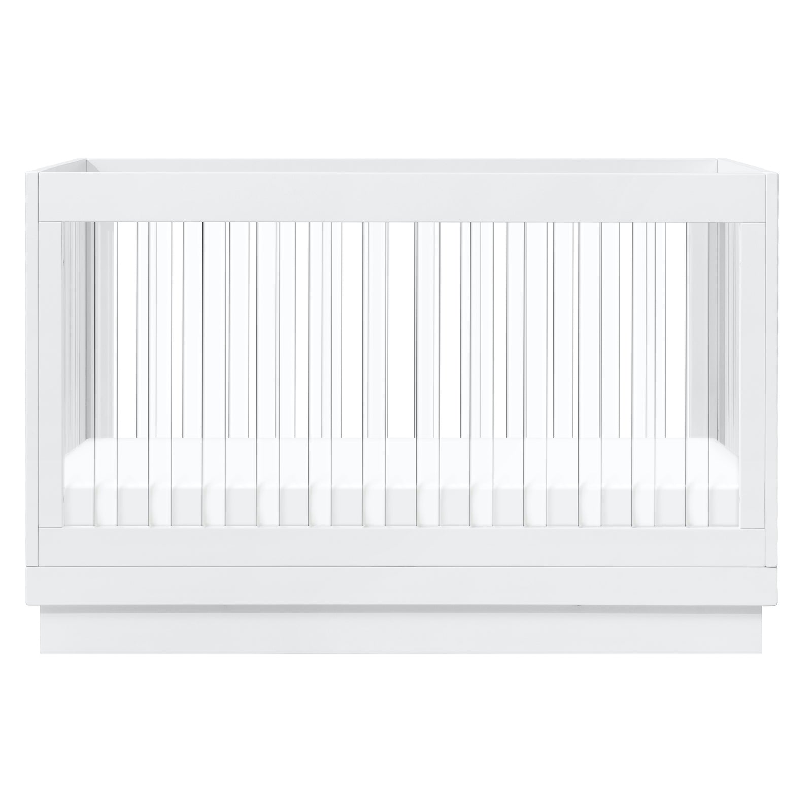 Harlow Acrylic 3-in-1 Convertible Crib with Toddler Bed Conversion Kit