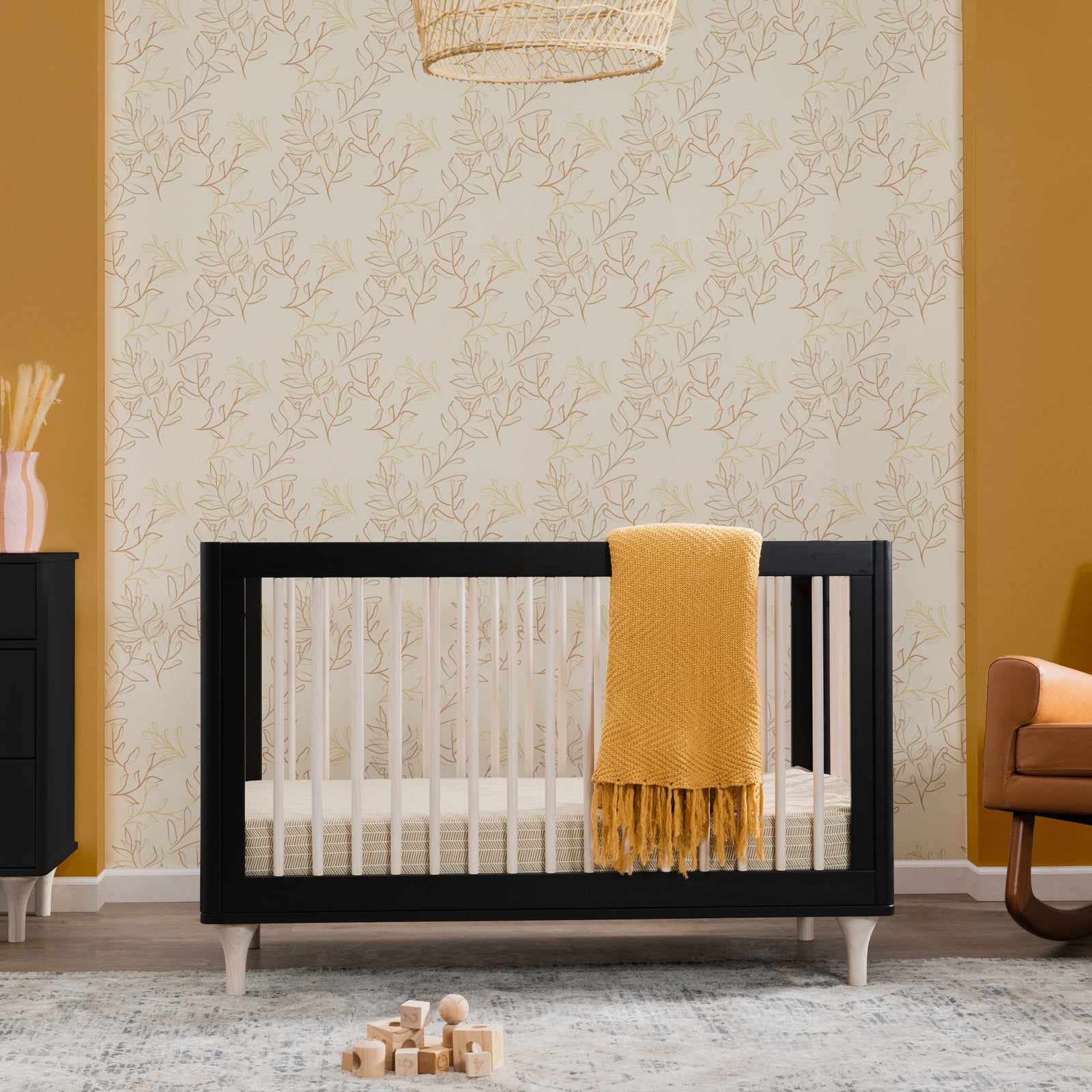 Lolly 3-in-1 Convertible Crib with Toddler Bed Conversion Kit