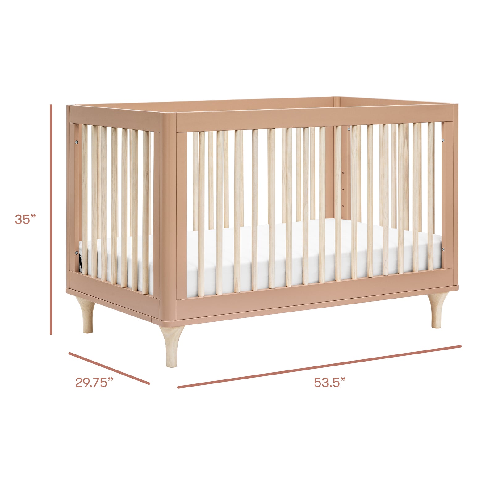 Lolly 3-in-1 Convertible Crib with Toddler Bed Conversion Kit