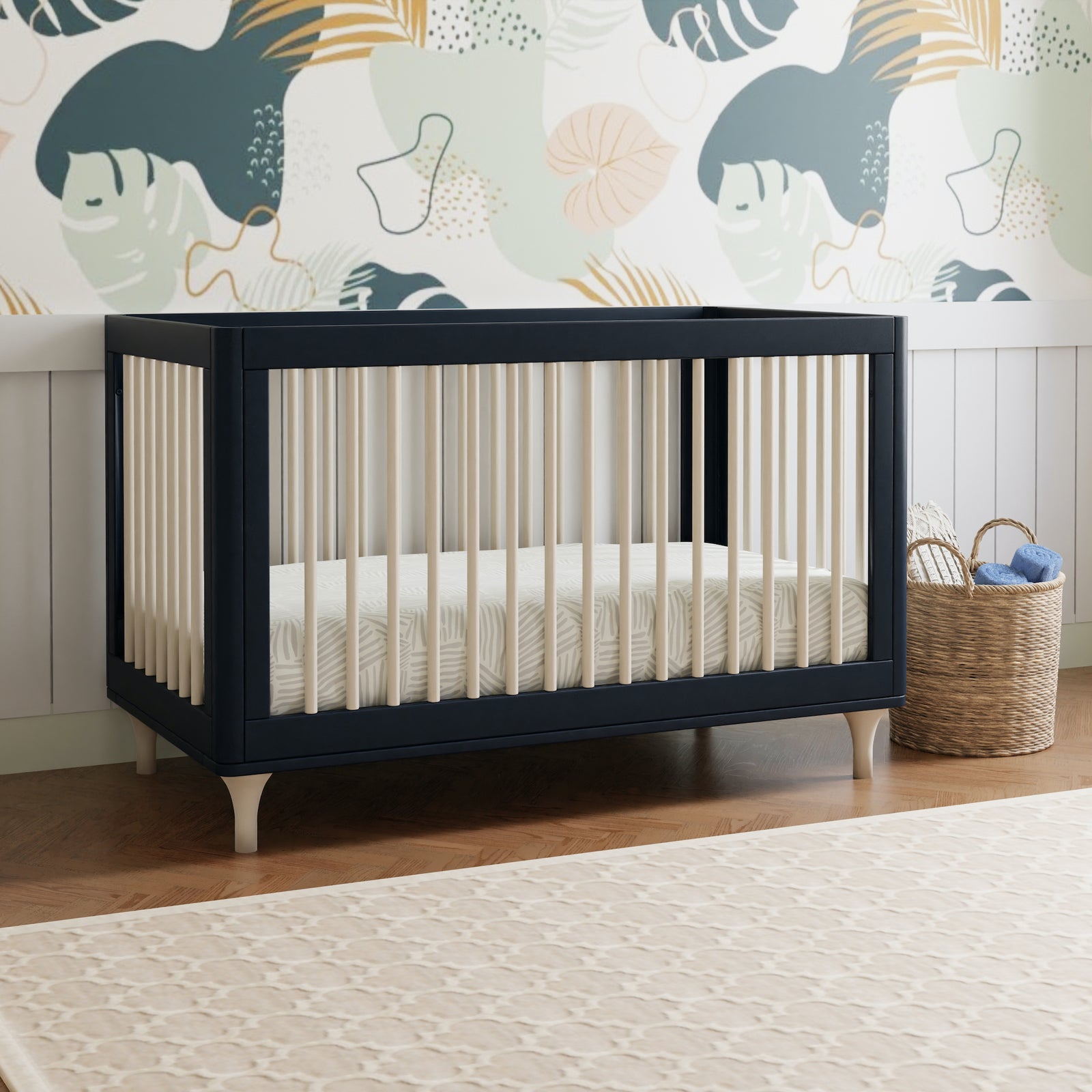 Lolly 3-in-1 Convertible Crib with Toddler Bed Conversion Kit