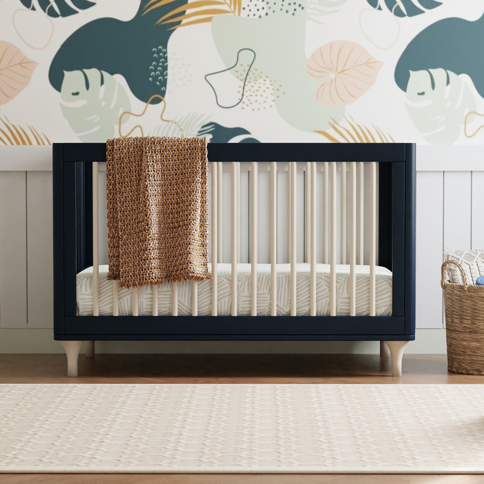 Lolly 3-in-1 Convertible Crib with Toddler Bed Conversion Kit