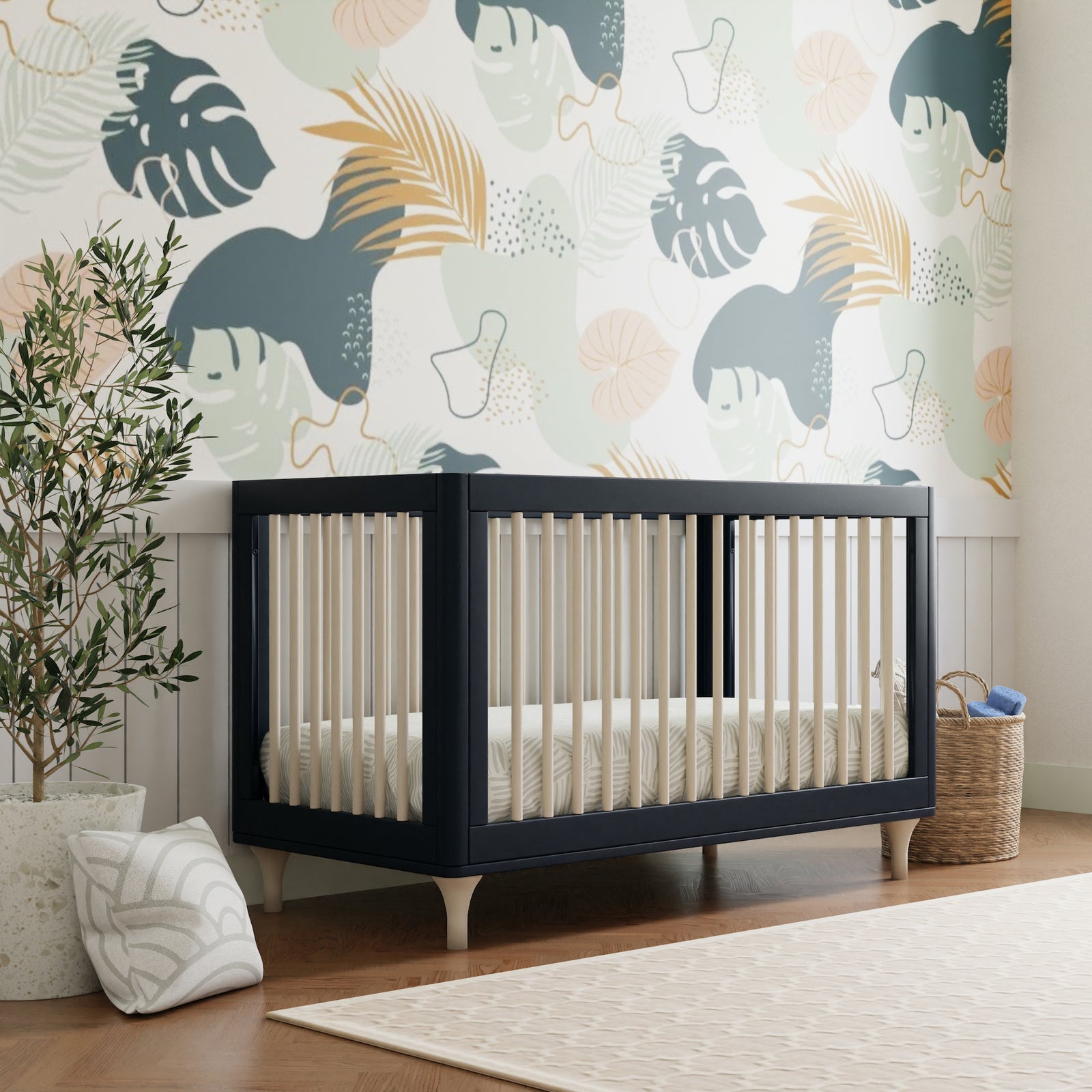 Lolly 3-in-1 Convertible Crib with Toddler Bed Conversion Kit