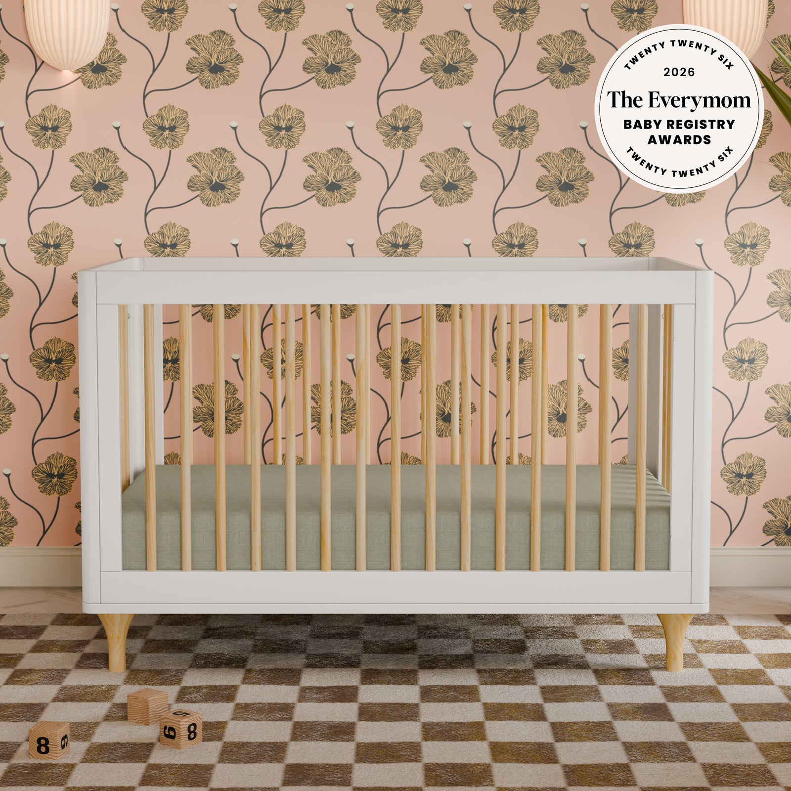 Lolly 3-in-1 Convertible Crib with Toddler Bed Conversion Kit