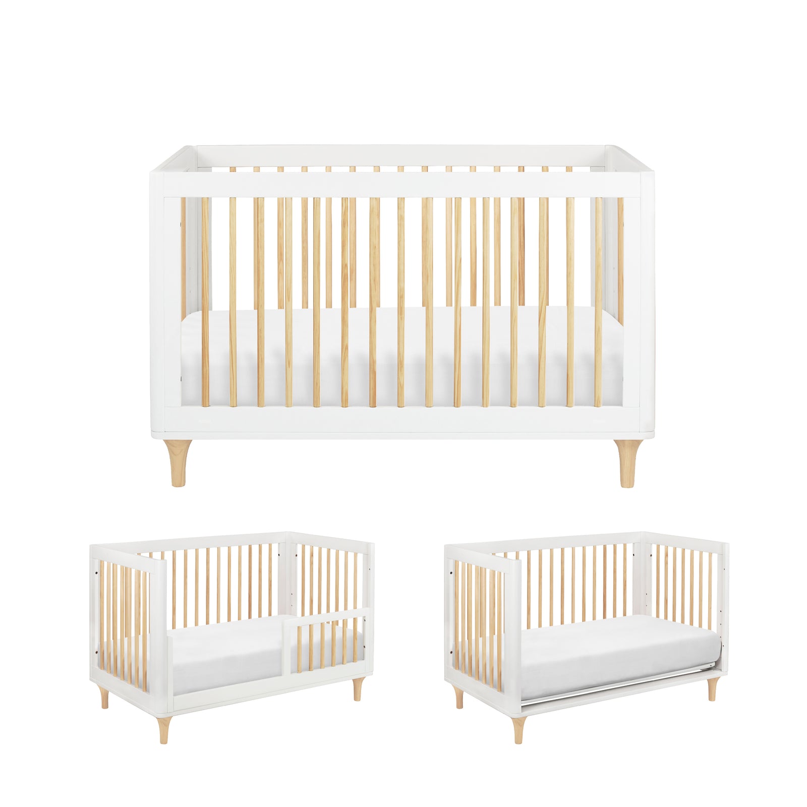 Lolly 3-in-1 Convertible Crib with Toddler Bed Conversion Kit