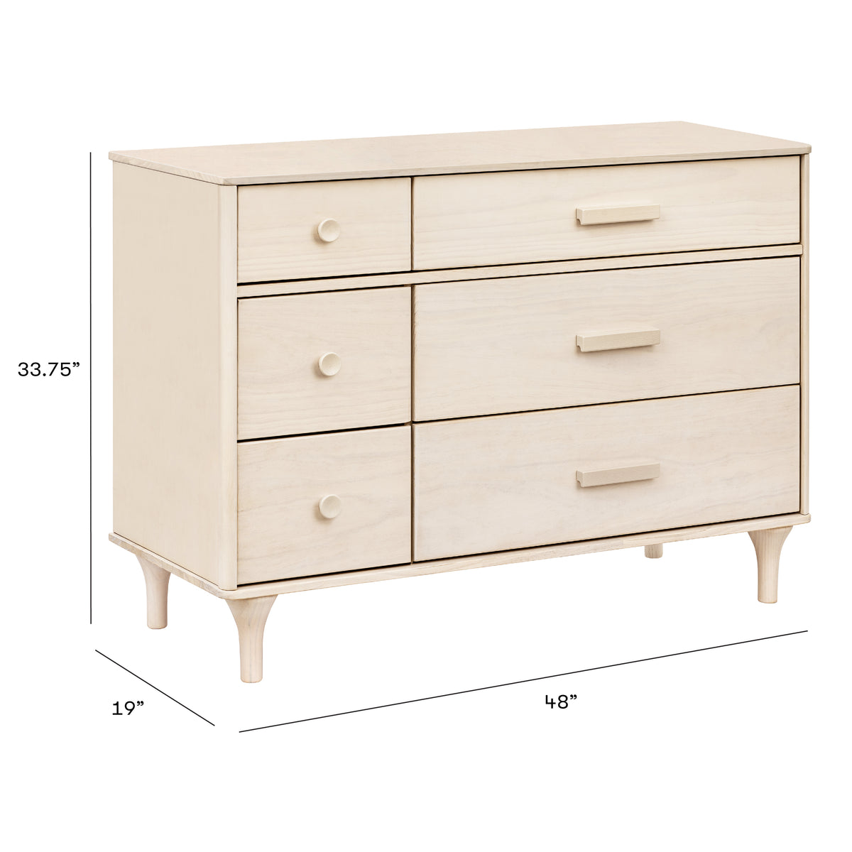 Lolly 6-Drawer Assembled Dresser (48")