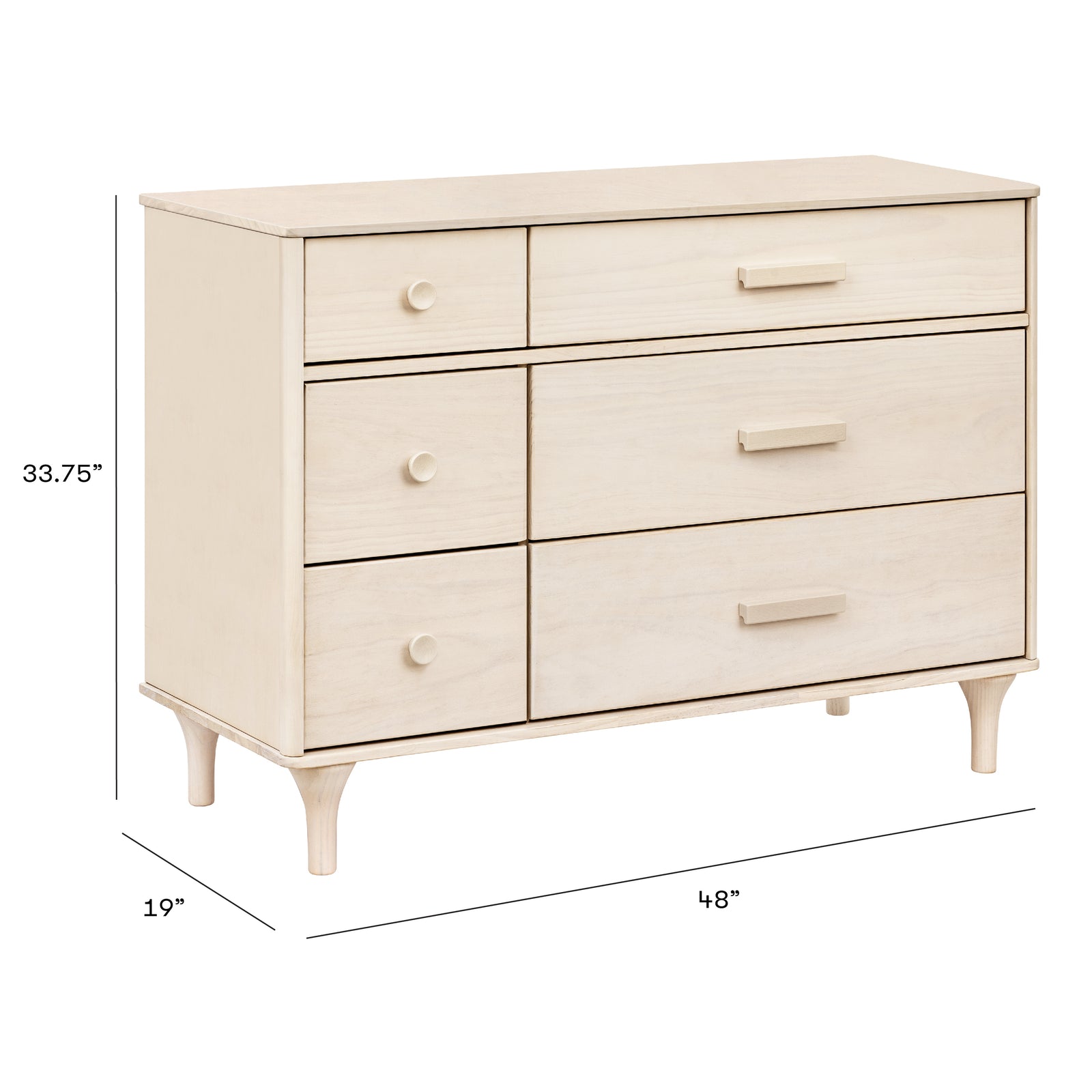 Lolly 6-Drawer Assembled Dresser (48")