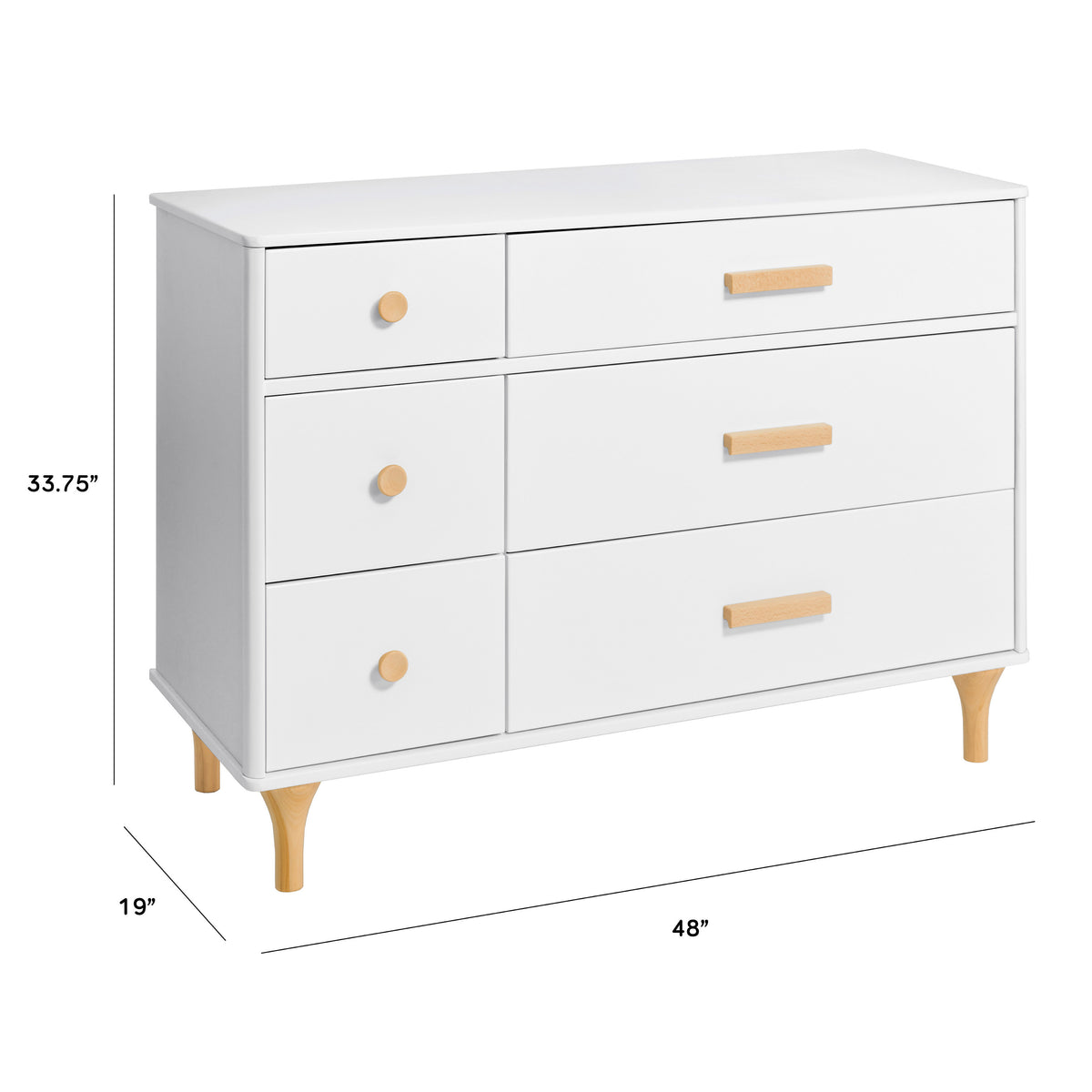 Lolly 6-Drawer Assembled Dresser (48")