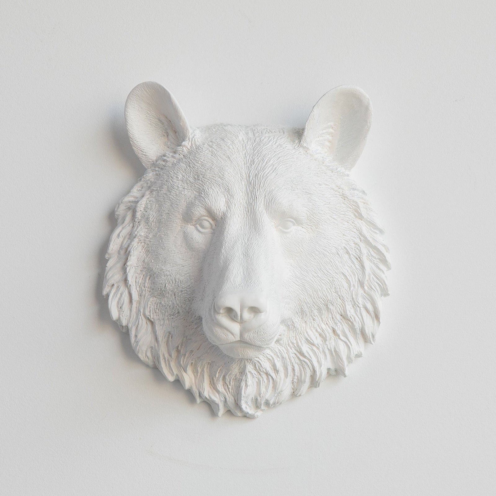 Faux Mini Bear Head Sculpture