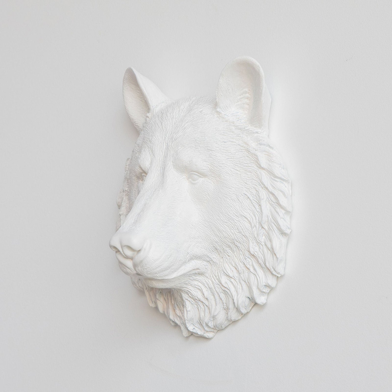 Faux Mini Bear Head Sculpture