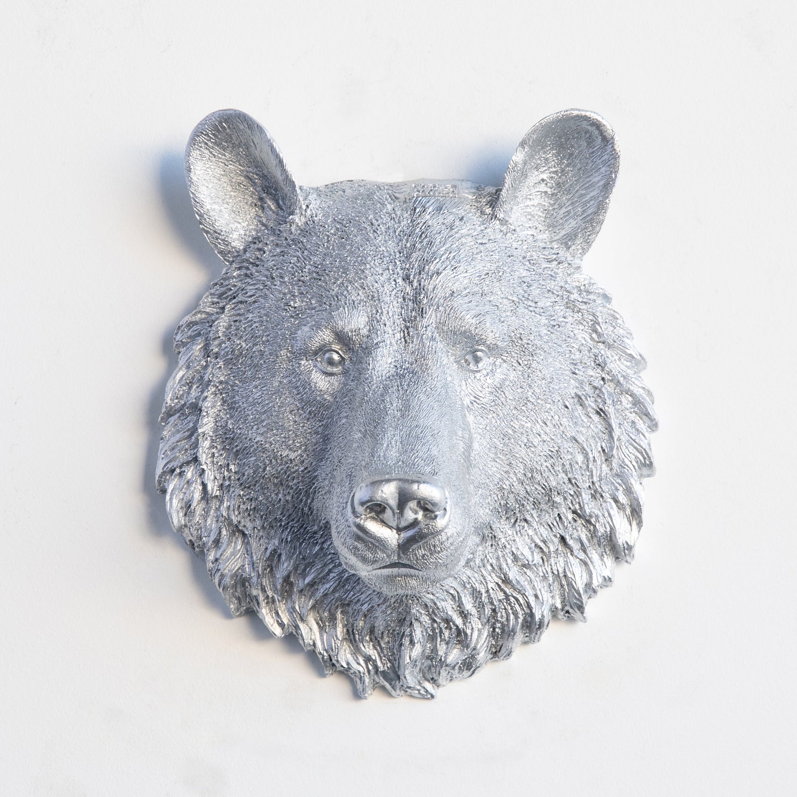 Faux Mini Bear Head Sculpture