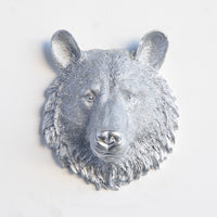 Faux Mini Bear Head Sculpture