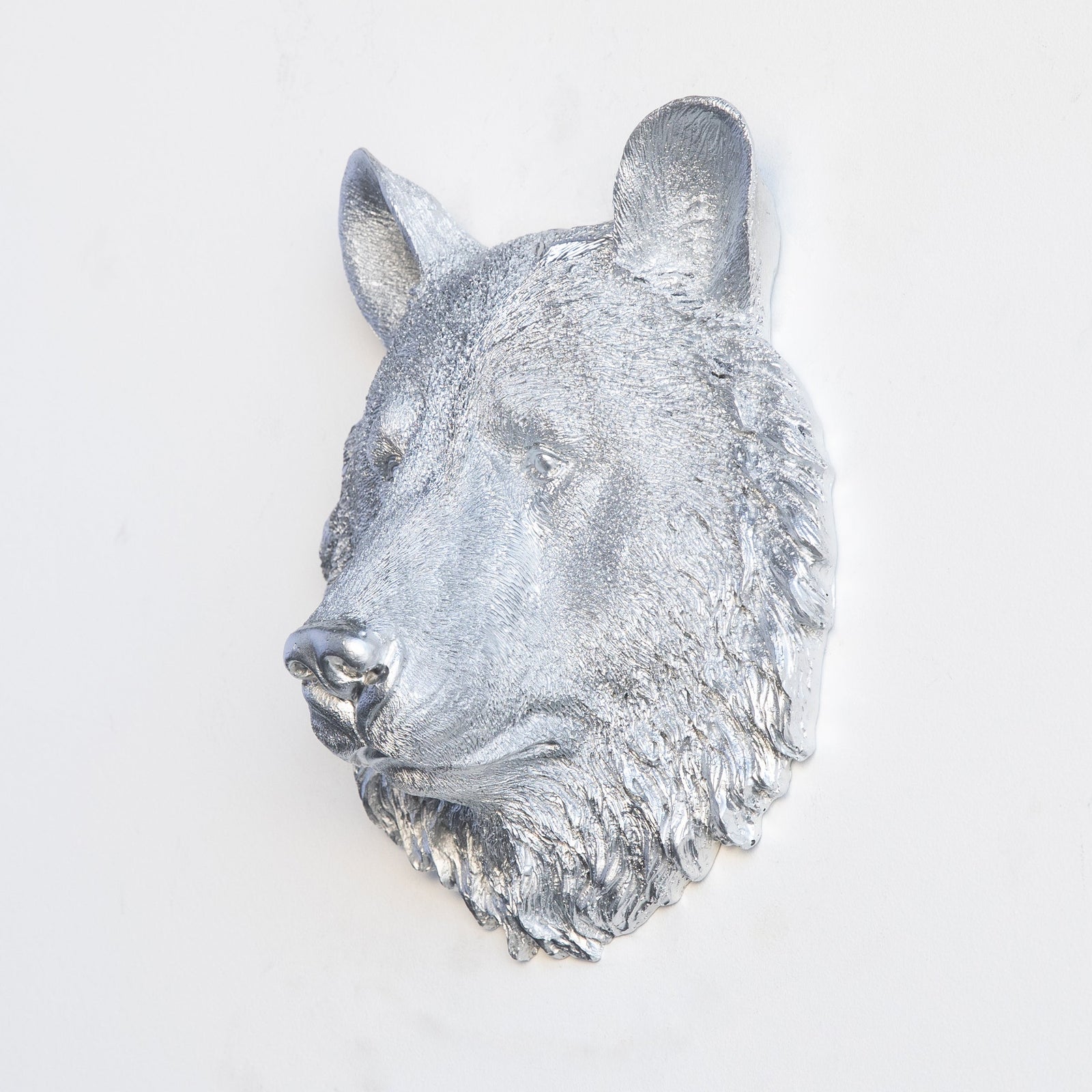 Faux Mini Bear Head Sculpture