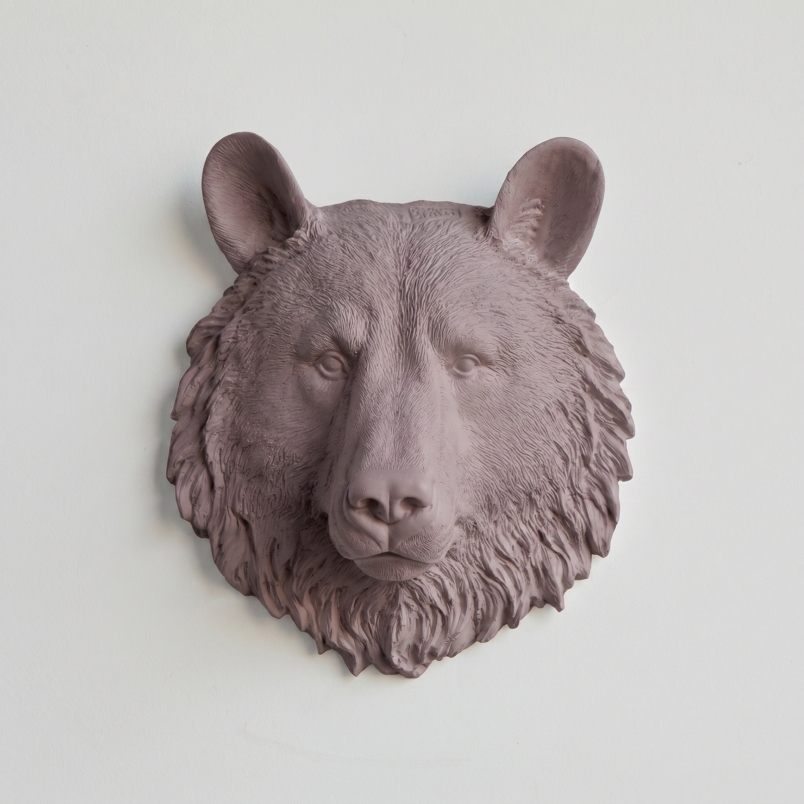Faux Mini Bear Head Sculpture