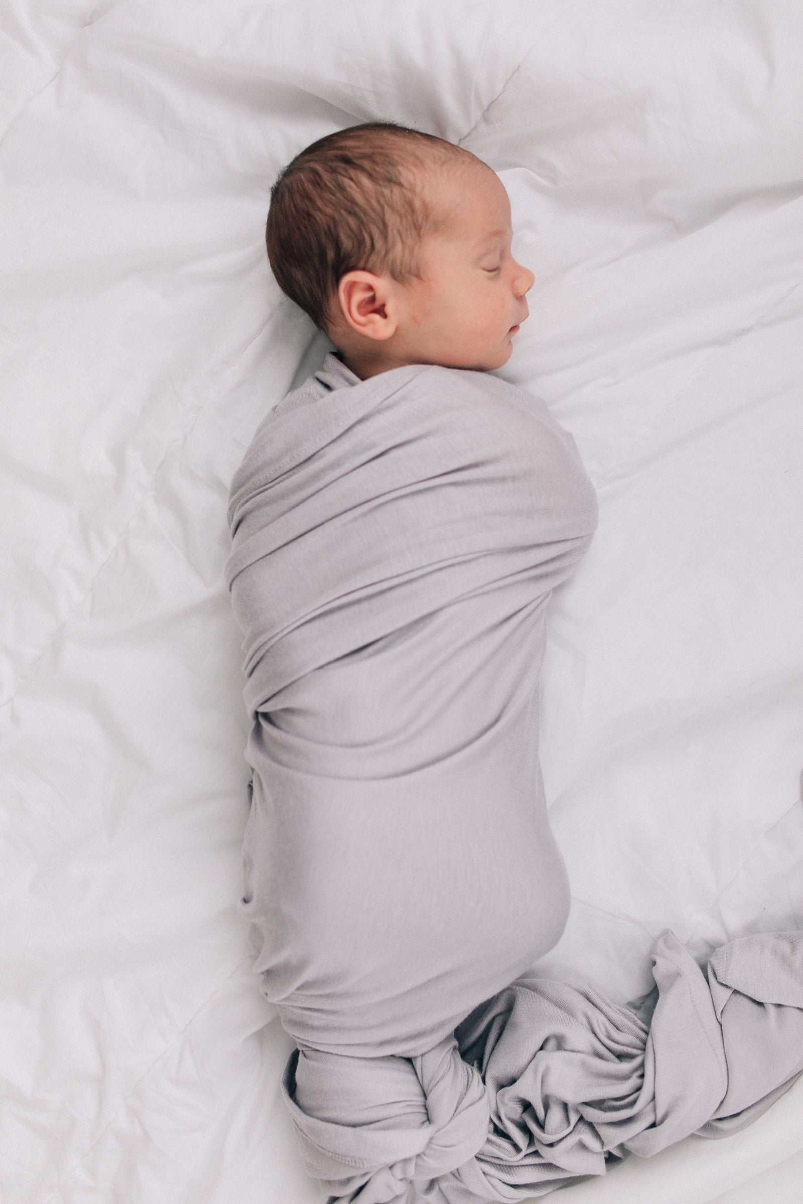 Stone Bamboo Stretch Swaddle Blanket