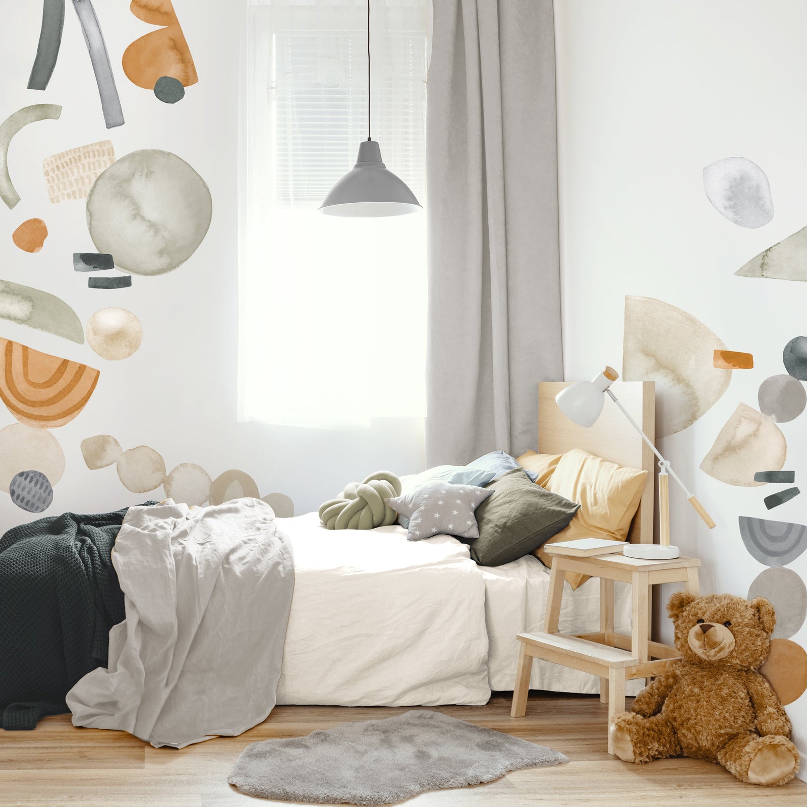 Abstract Shape Neutral Wall Decals - Large