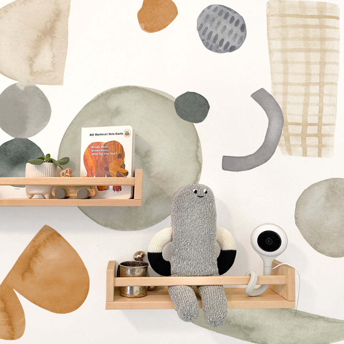 Abstract Shapes Neutral Wall Decal Set - Small