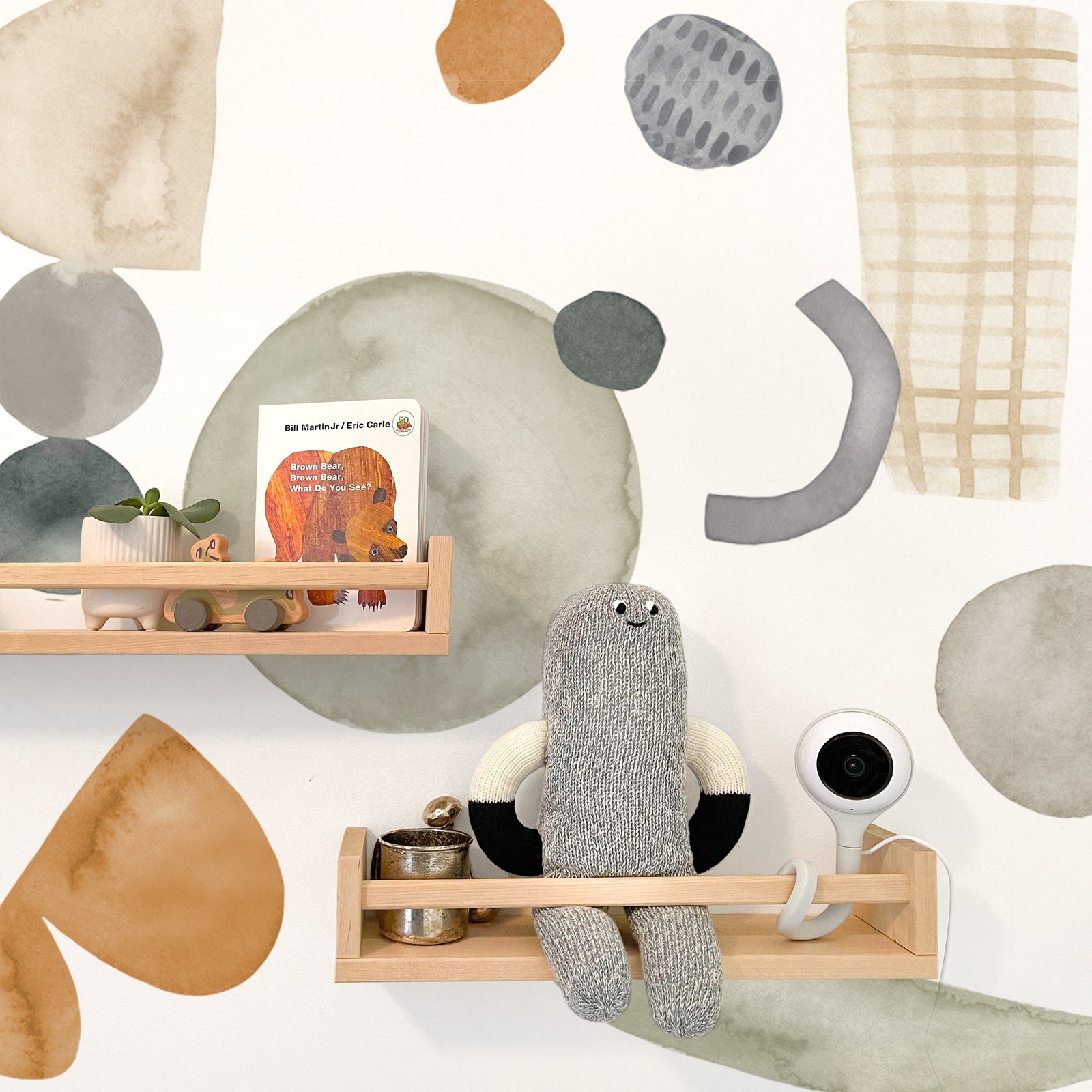 Abstract Shape Neutral Wall Decals - Small
