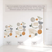 Abstract Shapes Neutral Wall Decal Set - Small