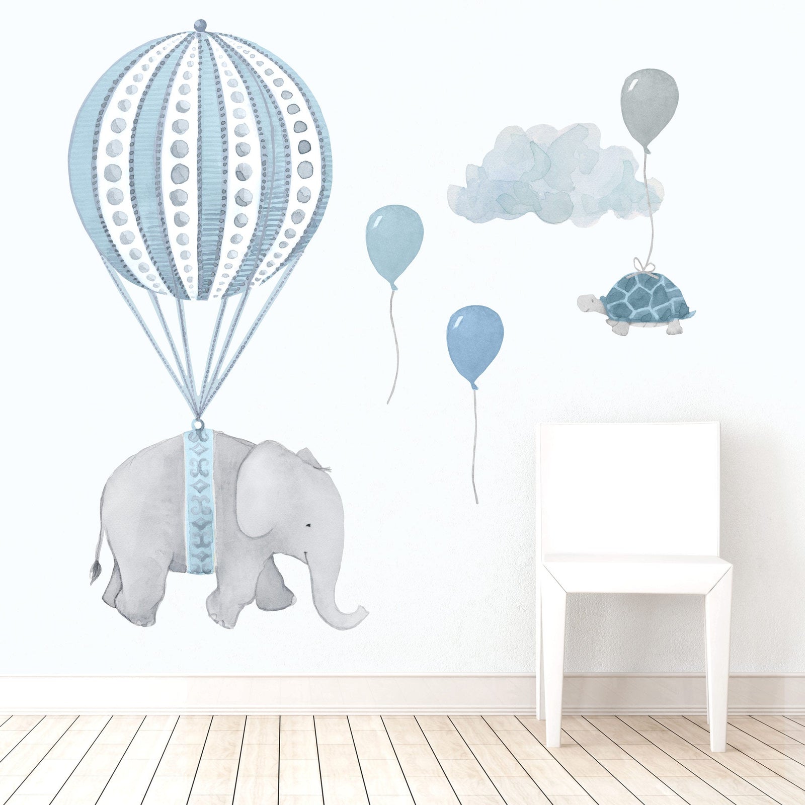 Soaring Friends Wall Decals - Blue