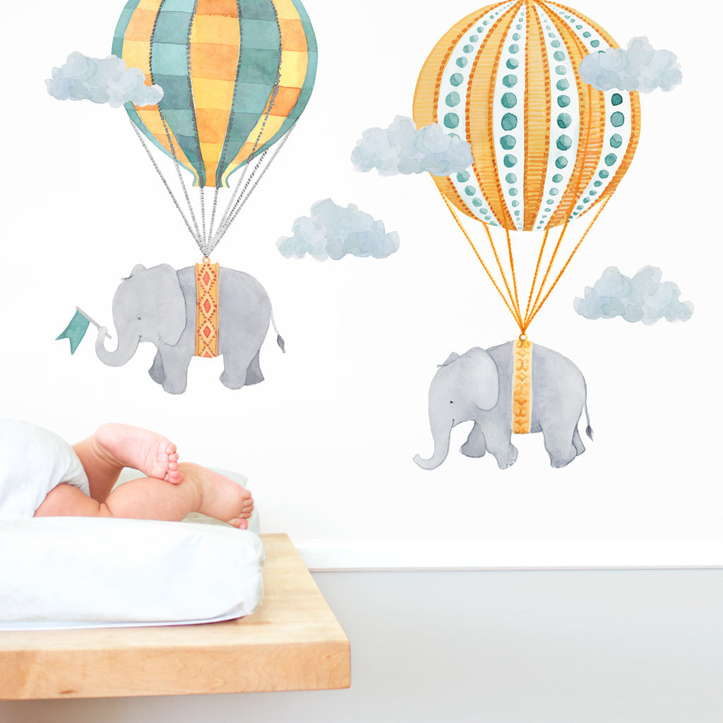 Floating Along Wall Decal Set - Neutral