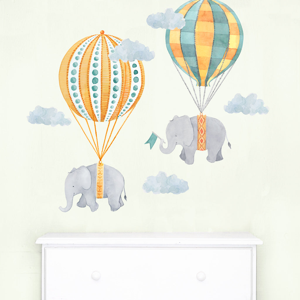 Floating Along Wall Decals - Neutral