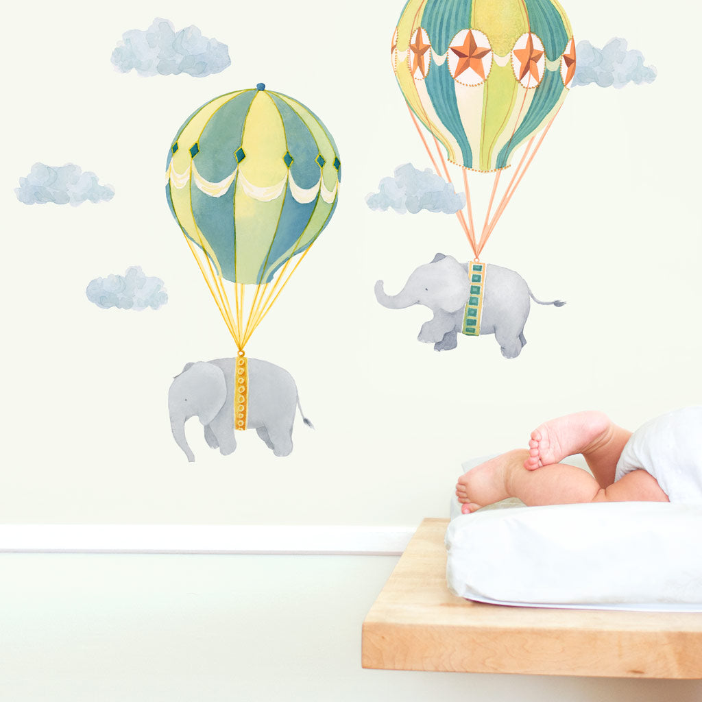 Flying Friends Wall Decals - Neutral