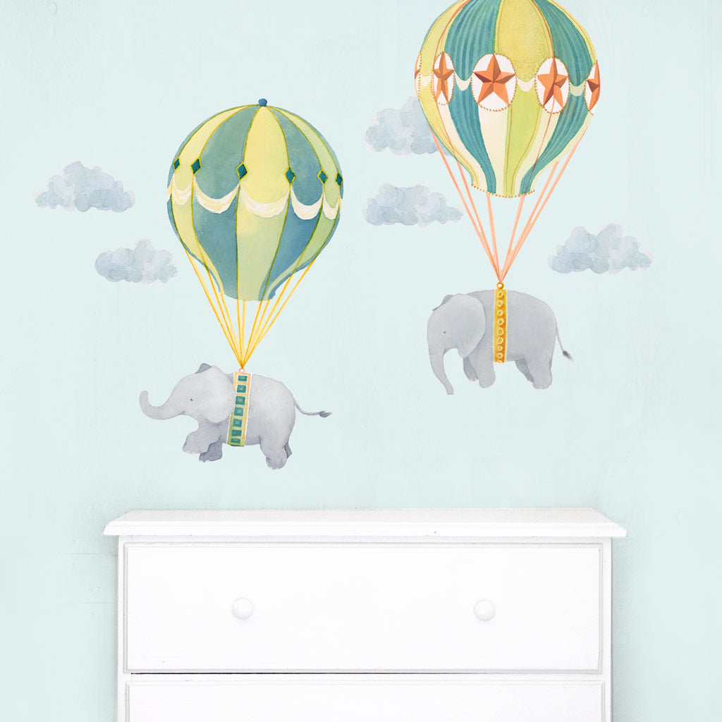 Flying Friends Wall Decals - Neutral