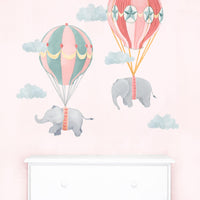 Flying Friends Wall Decal Set - Pink