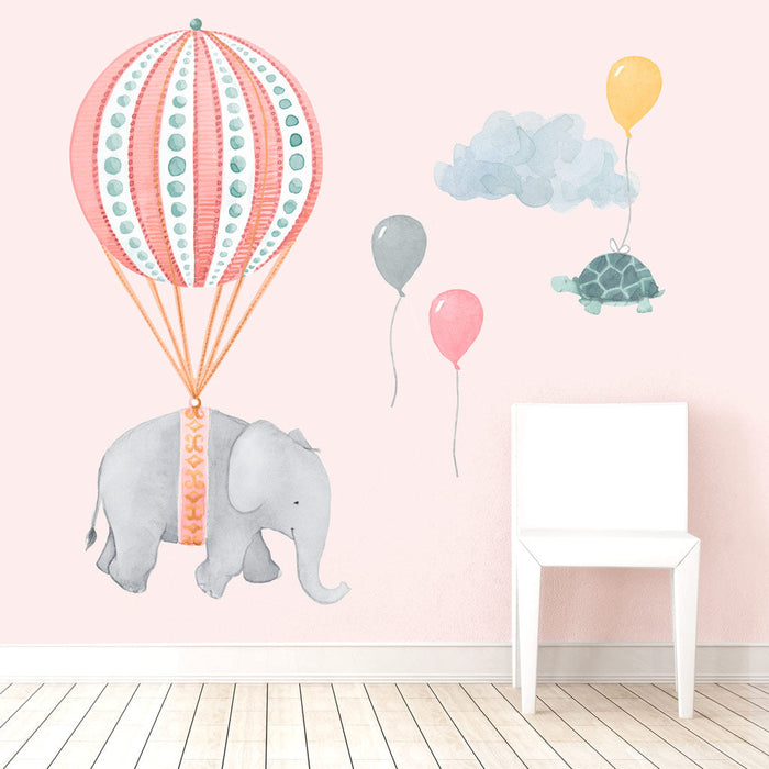Soaring Friends Wall Decal Set - Pink