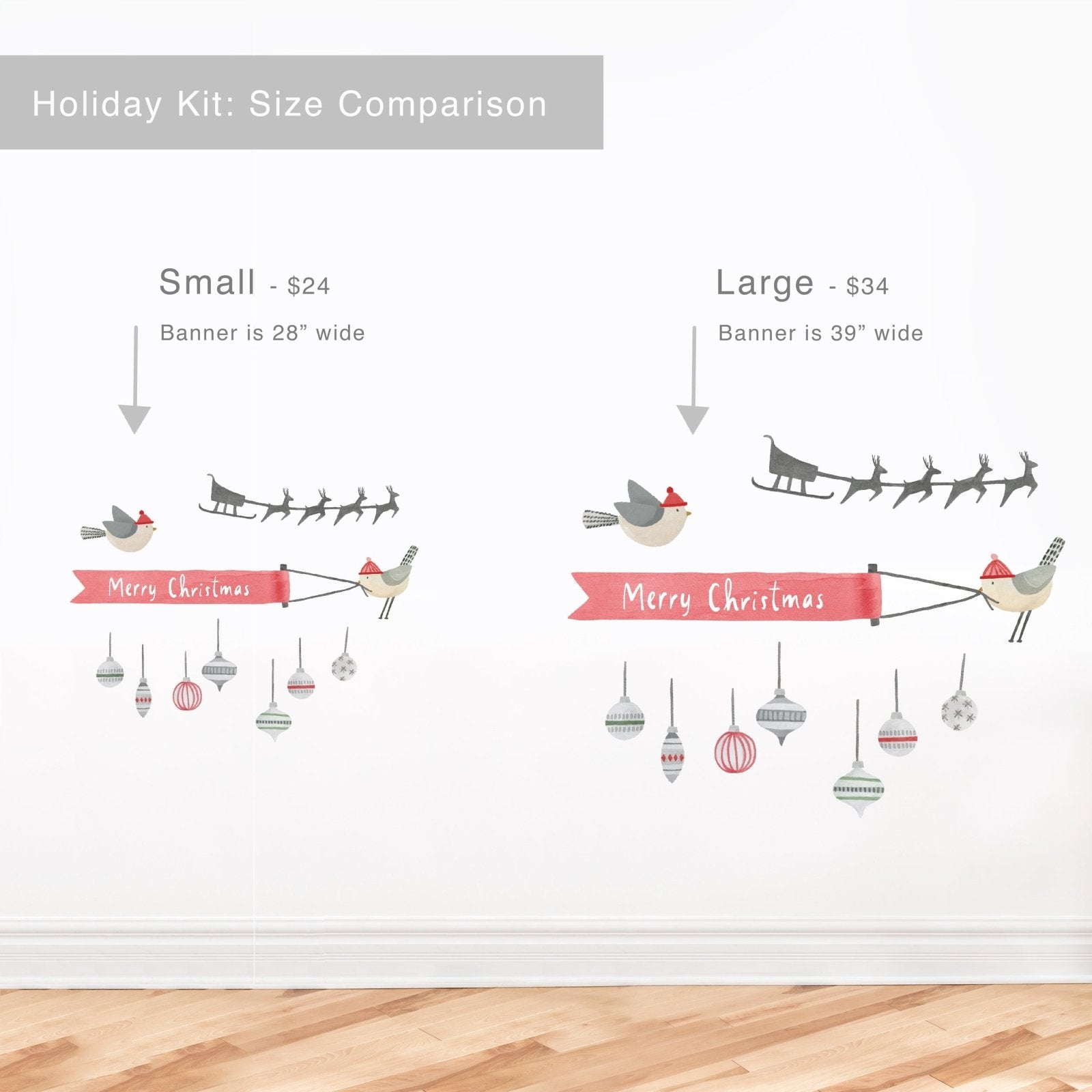 Holiday Wall Decals - Large