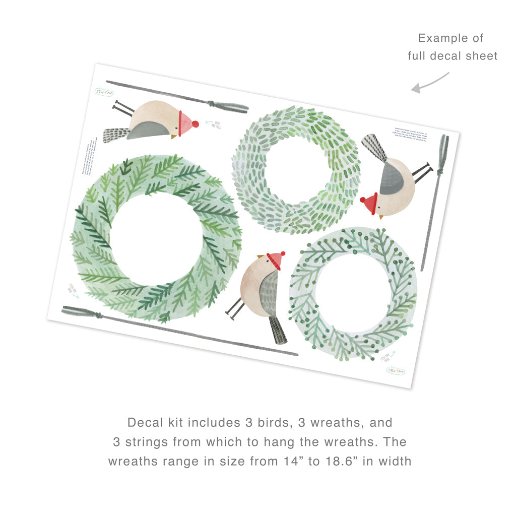 Wreath Kit Wall Decals