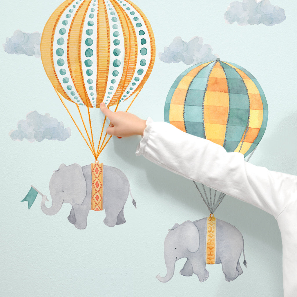 Floating Along Wall Decals - Neutral
