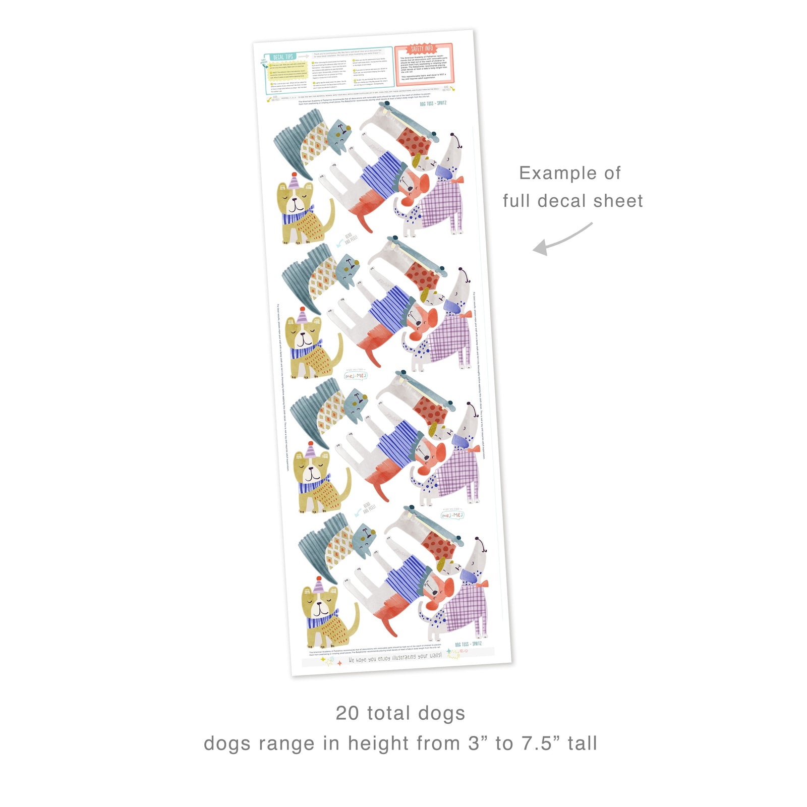 Dog Toss Wall Decals - Spritz