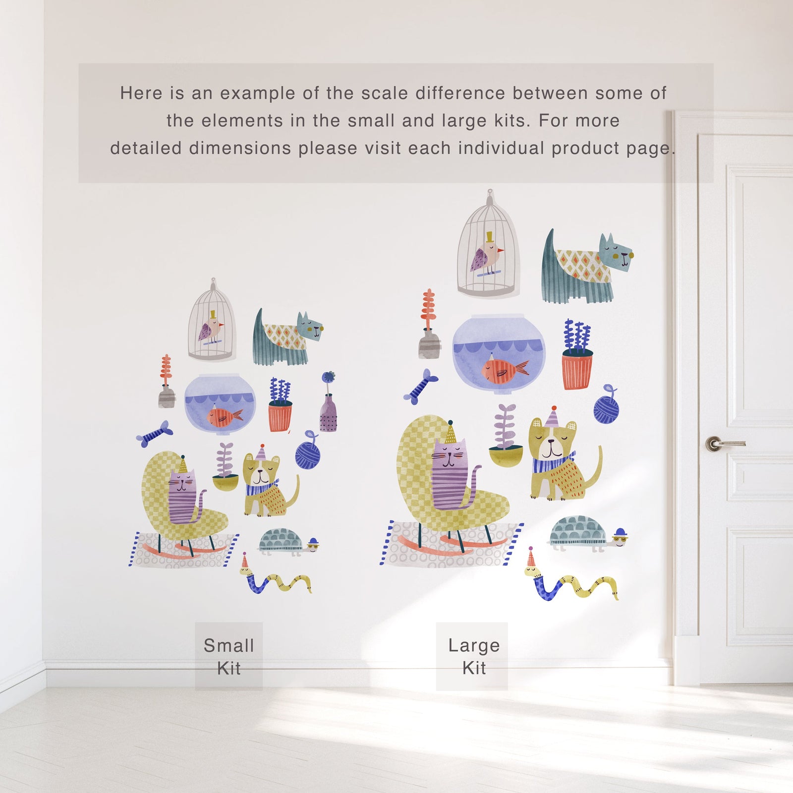 Small Pet House Wall Decals - Spritz